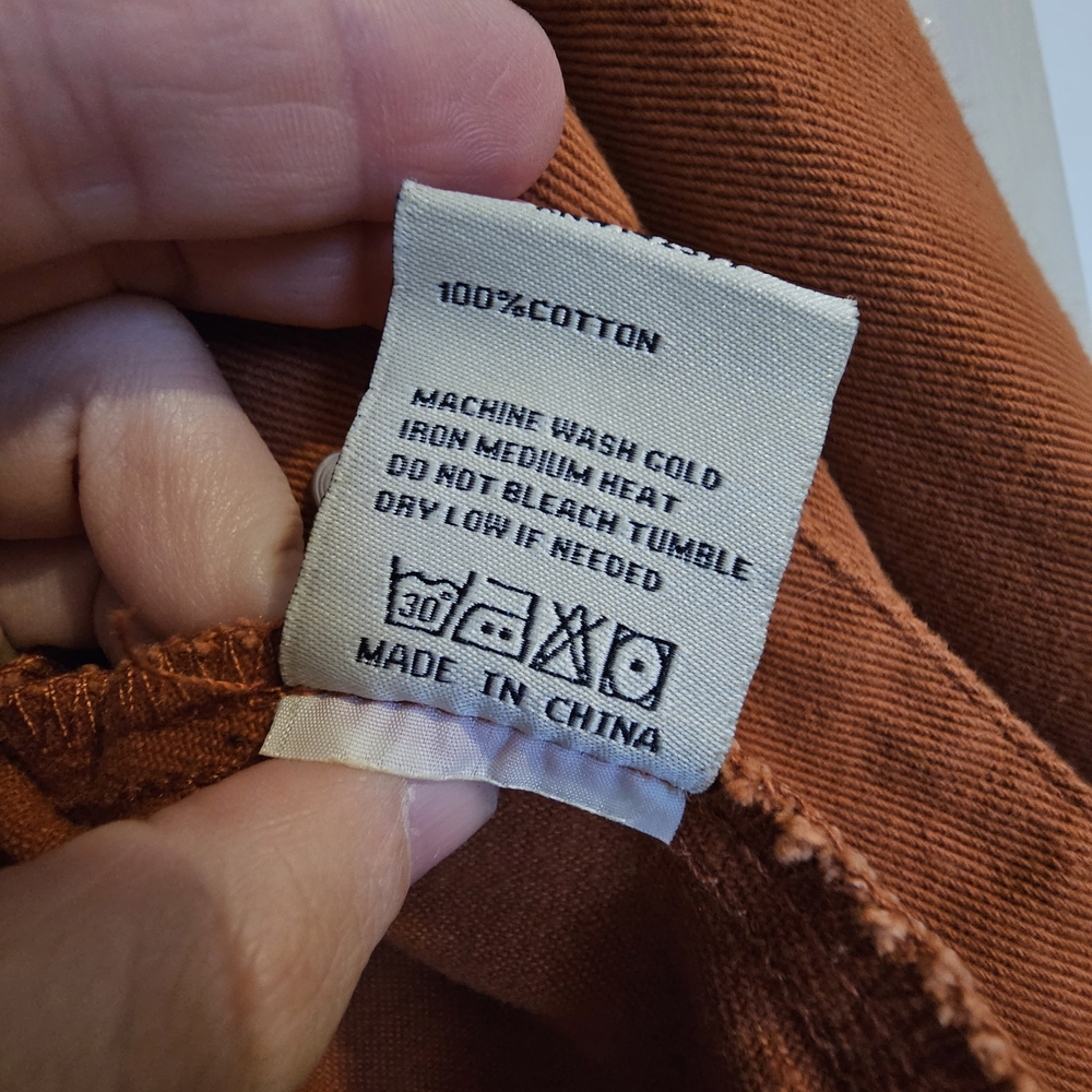Women's Cropped Rust Jean Jacket - Picture 4 of 5